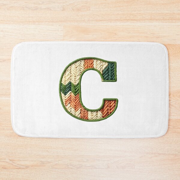 Item preview, C monogram waffle stitch designed and sold by Monascreativeempire.