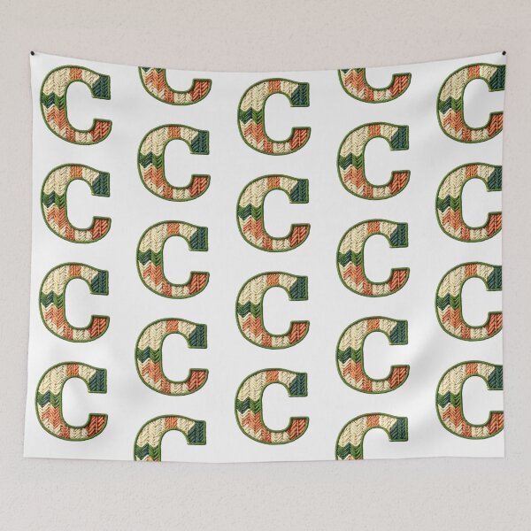 Item preview, C monogram waffle stitch designed and sold by Monascreativeempire.