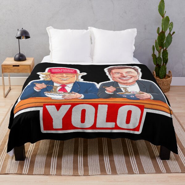 Item preview, YOLO Donald Trump Elon Musk Ramen Make America Great Again designed and sold by plushism.