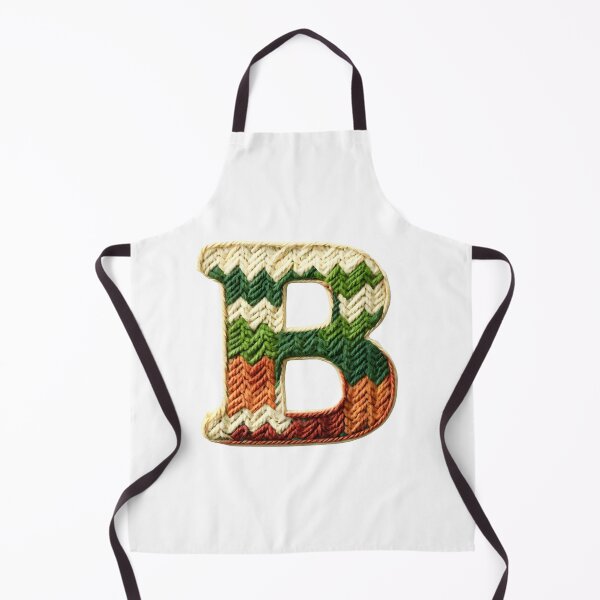 Item preview, B monogram waffle stitch designed and sold by Monascreativeempire.