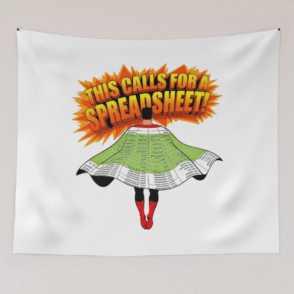 Item preview, This Calls for a Spreadsheet Superhero Edition designed and sold by Amanda's Factory.