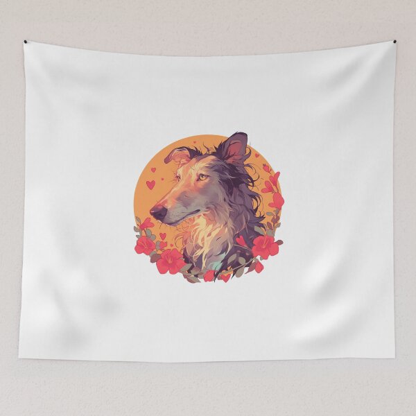 Artikelvorschau, Süßer schottischer Deerhound // Deerhound-Hund // Scottish Deerhound-Welpe entworfen und verkauft von SMARTKIT DESIGNAGENCY.