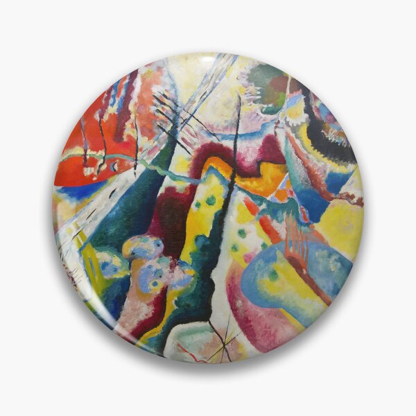 Item preview, Kandinsky Bild mit rotem Fleck designed and sold by maniacfitness.