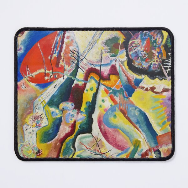 Item preview, Kandinsky Bild mit rotem Fleck designed and sold by maniacfitness.