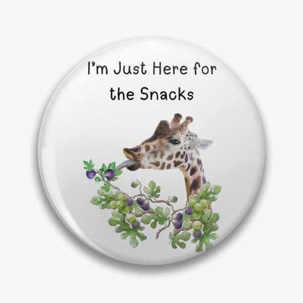 Item preview, Giraffe eating figs with long tongue designed and sold by SimpleUla.