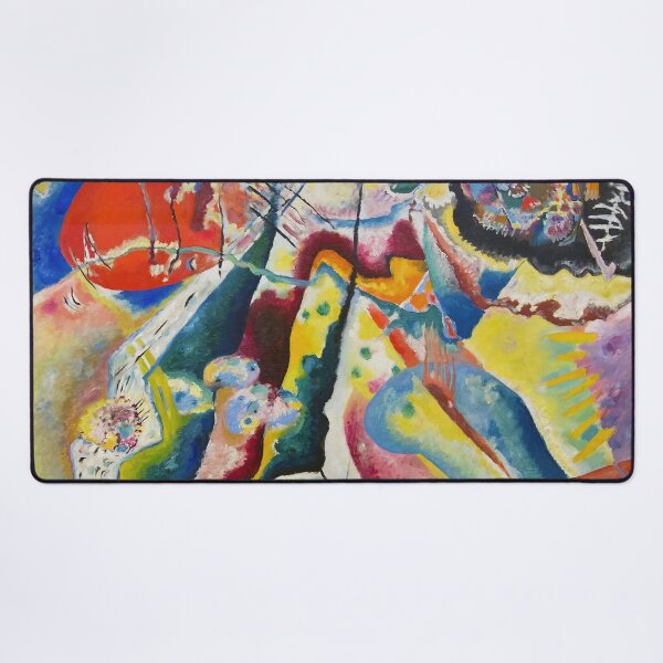 Item preview, Kandinsky Bild mit rotem Fleck designed and sold by maniacfitness.