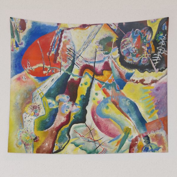 Item preview, Kandinsky Bild mit rotem Fleck designed and sold by maniacfitness.