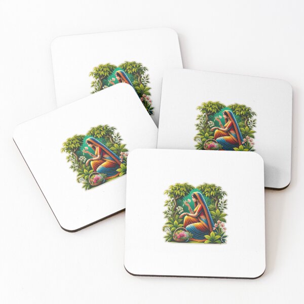 Item preview, Indian woman plucking flowers. designed and sold by Chase12921.