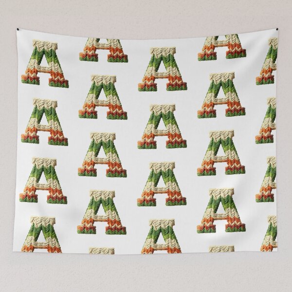 Item preview, A monogram waffle stitch designed and sold by Monascreativeempire.