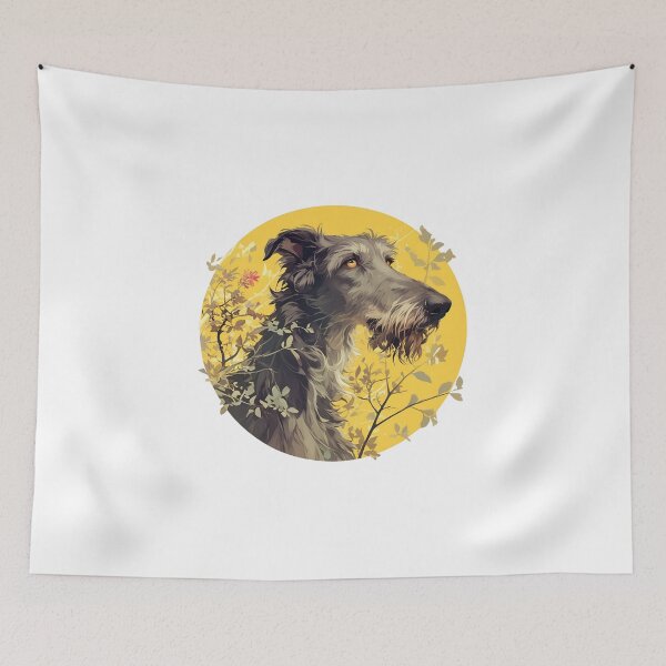Artikelvorschau, Süßer schottischer Deerhound // Deerhound-Hund // Scottish Deerhound-Welpe entworfen und verkauft von SMARTKIT DESIGNAGENCY.