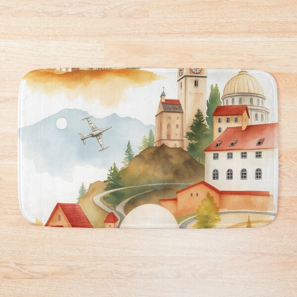 Item preview, Travel TO different Location watercolor designed and sold by ImmersiveArt Era.