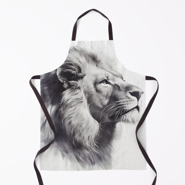 Item preview, Black and white lion pencil drawing designed and sold by Pencil-Art.