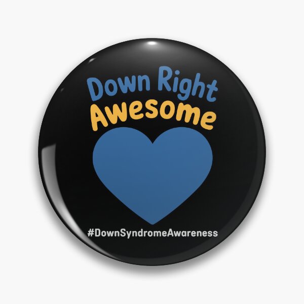 Item preview, Down Right Awesome Awareness Heart designed and sold by InsanseCreation.