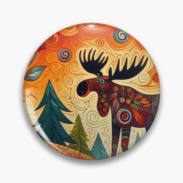 Artikelvorschau, Geist des Elches im Herbst von heidiannemorris entworfen und verkauft von FOLK ART FUSION by heidiannemorris.