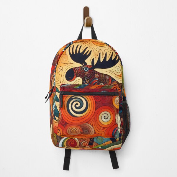Item preview, Spirit of the Moose in autumn by heidiannemorris designed and sold by FOLK ART FUSION by heidiannemorris.