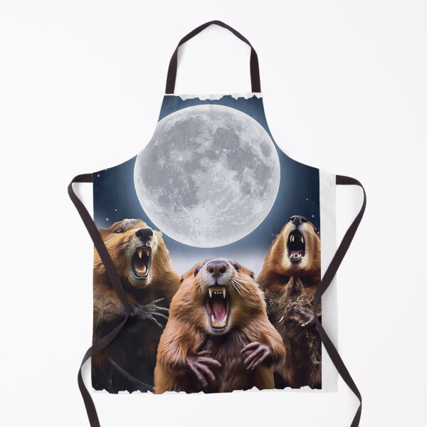 Item preview, 3 beavers Howling Funny Weird Cursed beaver lovers designed and sold by teeshop87.