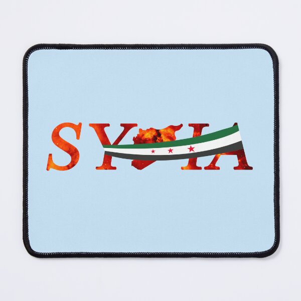 Item preview, Syria revolution flag map fire designed and sold by Mo5tar.