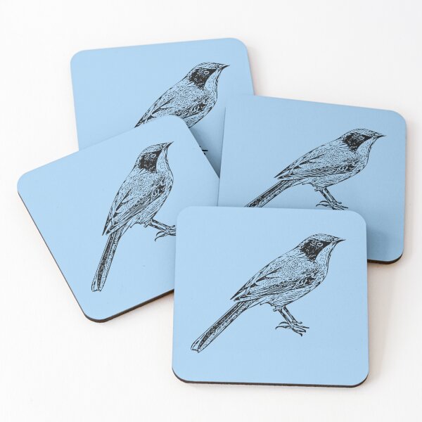 Item preview, Yellow-tufted Honeyeater Black Design  designed and sold by designsasstultd.