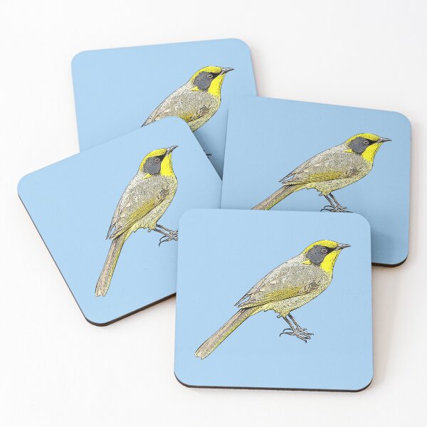 Item preview, Yellow-tufted Honeyeater Black Alternate Design  designed and sold by designsasstultd.