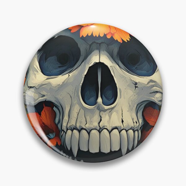 Item preview, Skull with Flowers  designed and sold by NeoRarities.