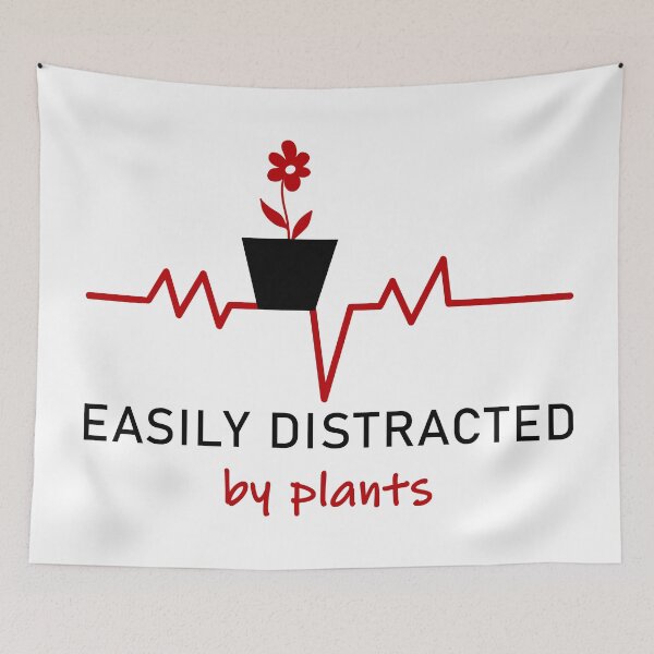Item preview, Distracted by plants designed and sold by yellowmadcat.