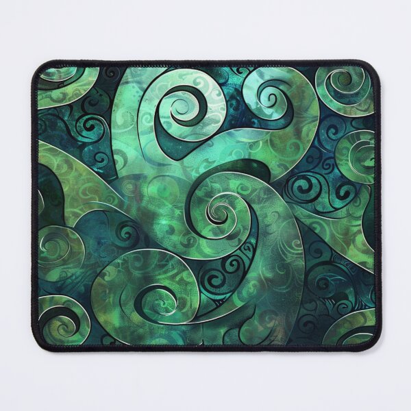 Item preview, New Zealand Māori Paua Pattern Koru Design 272 designed and sold by GrinGalore.