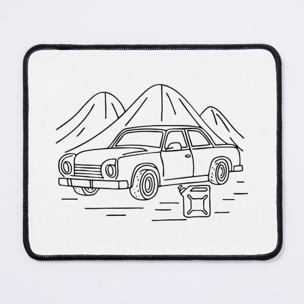 Item preview, Fuel can near car in desert designed and sold by rasagamastore.