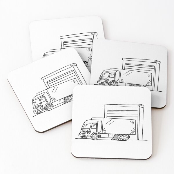 Item preview, Freight truck at loading dock designed and sold by rasagamastore.