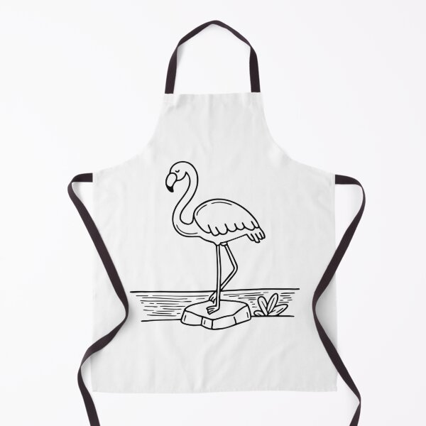 Item preview, Flamingo perched on rock near shore designed and sold by rasagamastore.