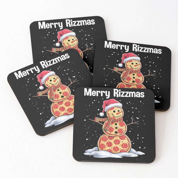 Item preview, Merry Rizzmas Pizza Snowman designed and sold by voianhchieubb.