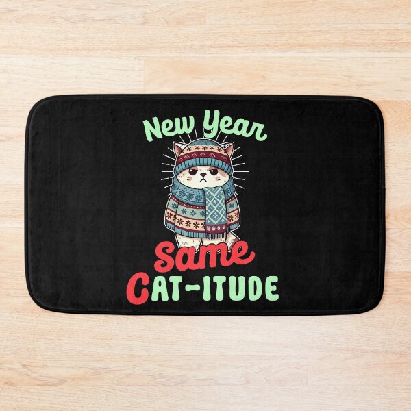 Item preview, New year same catitude cat attitude designed and sold by Visual-digital.