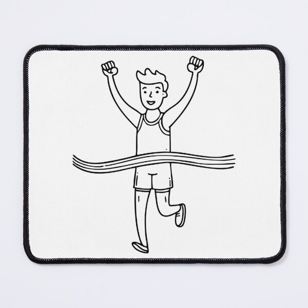 Item preview, Runner raising arms at finish line designed and sold by rasagamastore.