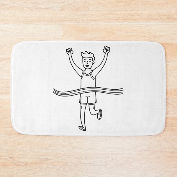 Item preview, Runner raising arms at finish line designed and sold by rasagamastore.