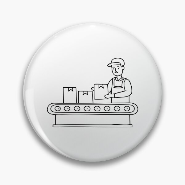 Item preview, Factory worker organizing boxes designed and sold by rasagamastore.