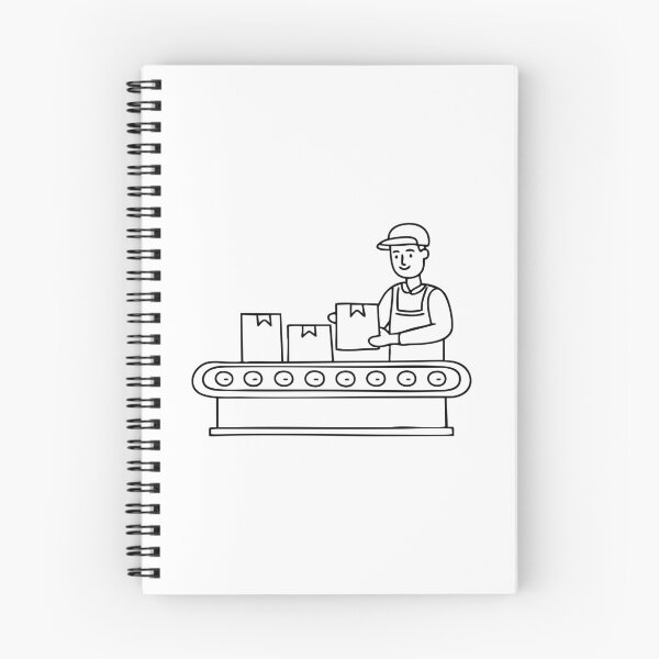 Item preview, Factory worker organizing boxes designed and sold by rasagamastore.