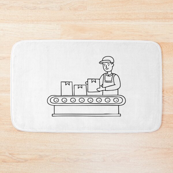 Item preview, Factory worker organizing boxes designed and sold by rasagamastore.