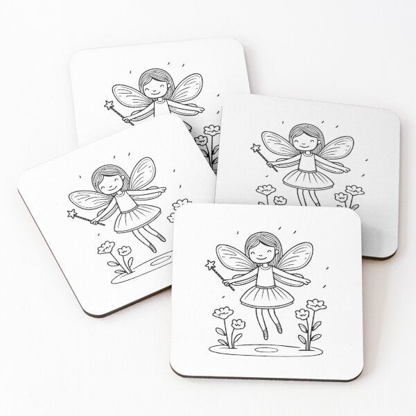 Item preview, Fairy with wand near flowers designed and sold by rasagamastore.