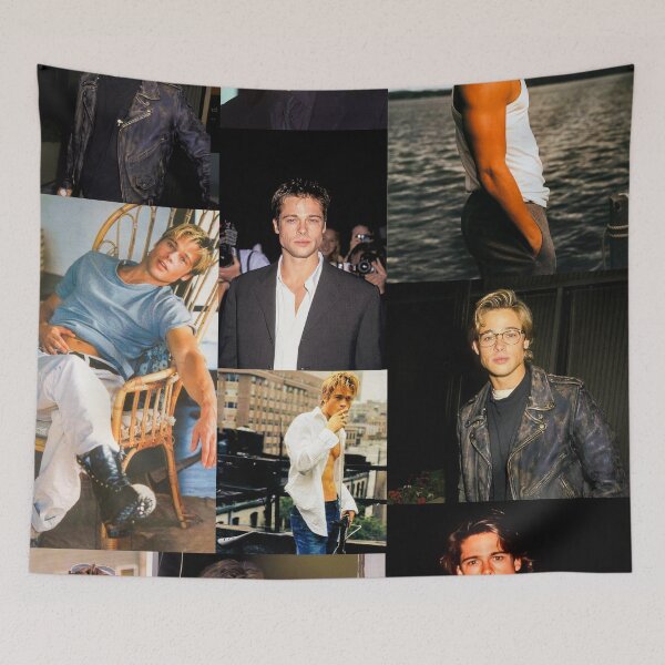 Item preview, Young Brad Pitt Collage Poster High Quality designed and sold by PocketPoach.