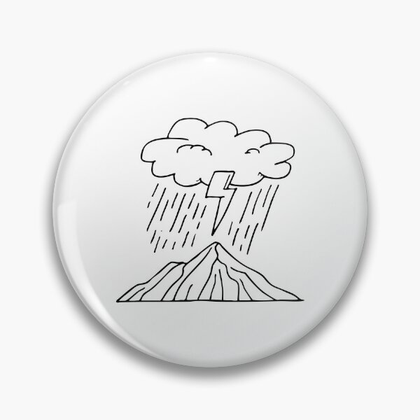 Item preview, Lightning flashing in stormy mountain sky designed and sold by rasagamastore.