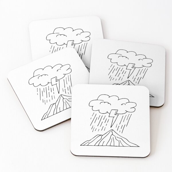 Item preview, Lightning flashing in stormy mountain sky designed and sold by rasagamastore.