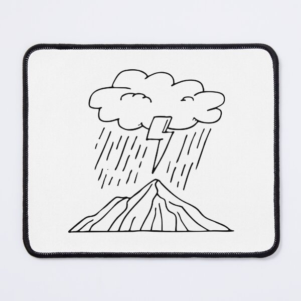 Item preview, Lightning flashing in stormy mountain sky designed and sold by rasagamastore.