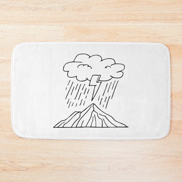 Item preview, Lightning flashing in stormy mountain sky designed and sold by rasagamastore.