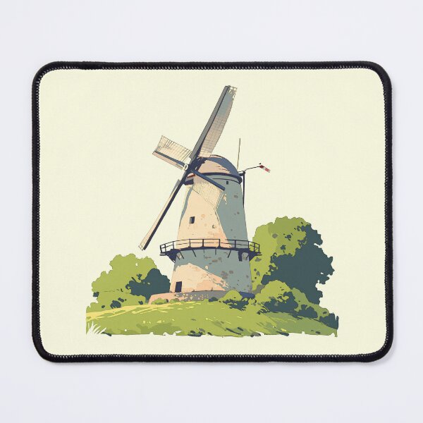 Item preview, Minimalist Windmill – Modern and Serene Art Print designed and sold by Windy-market.