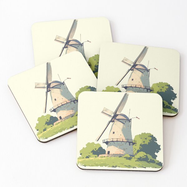 Item preview, Minimalist Windmill – Modern and Serene Art Print designed and sold by Windy-market.