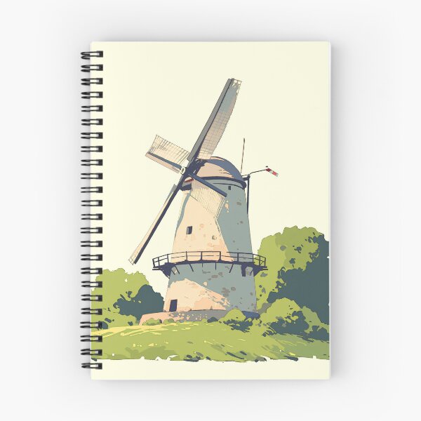 Item preview, Minimalist Windmill – Modern and Serene Art Print designed and sold by Windy-market.