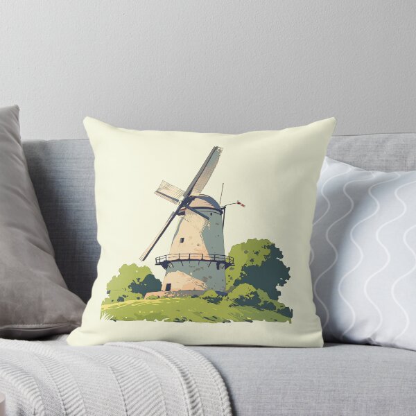 Item preview, Minimalist Windmill – Modern and Serene Art Print designed and sold by Windy-market.