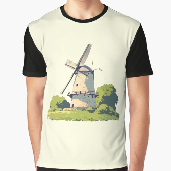 Item preview, Minimalist Windmill – Modern and Serene Art Print designed and sold by Windy-market.