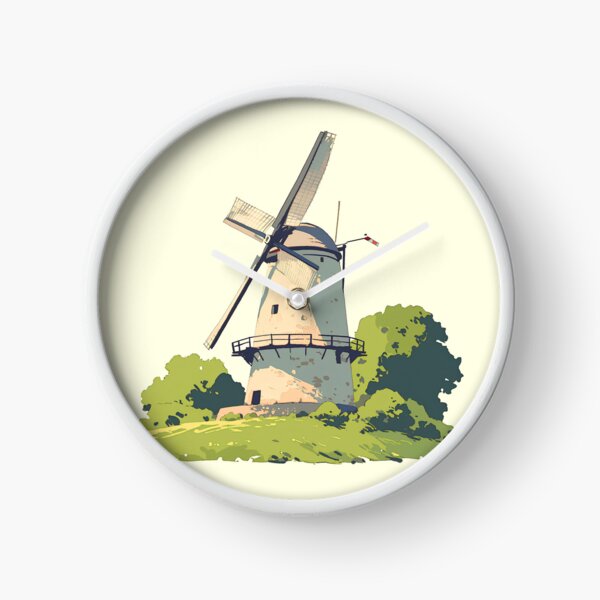Item preview, Minimalist Windmill – Modern and Serene Art Print designed and sold by Windy-market.