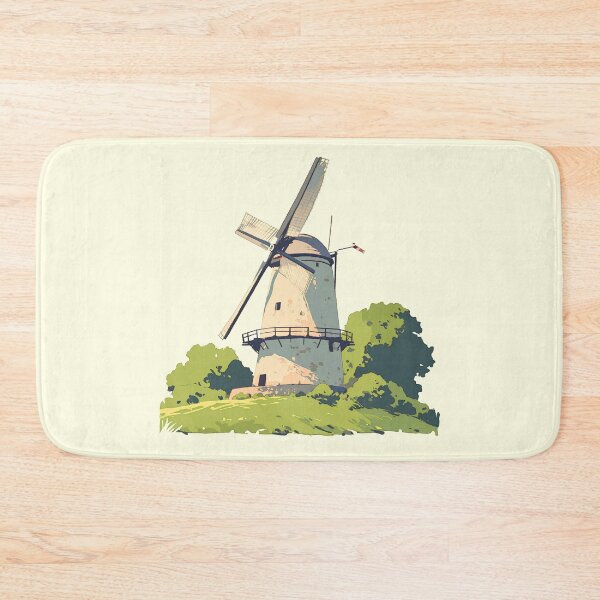 Item preview, Minimalist Windmill – Modern and Serene Art Print designed and sold by Windy-market.