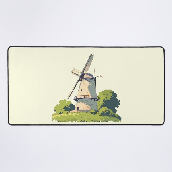 Item preview, Minimalist Windmill – Modern and Serene Art Print designed and sold by Windy-market.